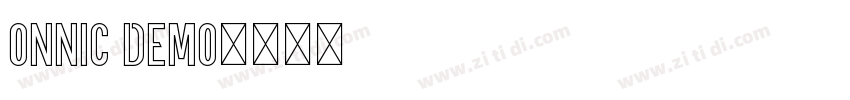ONNIC DEMO字体转换